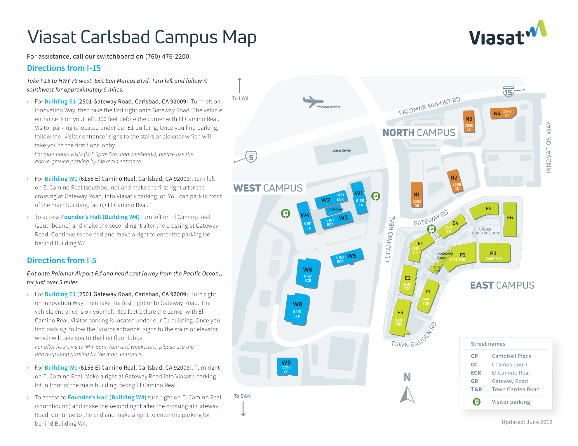 Viasat Carlsbad Campus Map